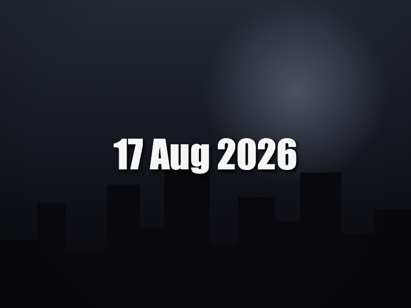 Noir theme date stamp example on a night mountain photo